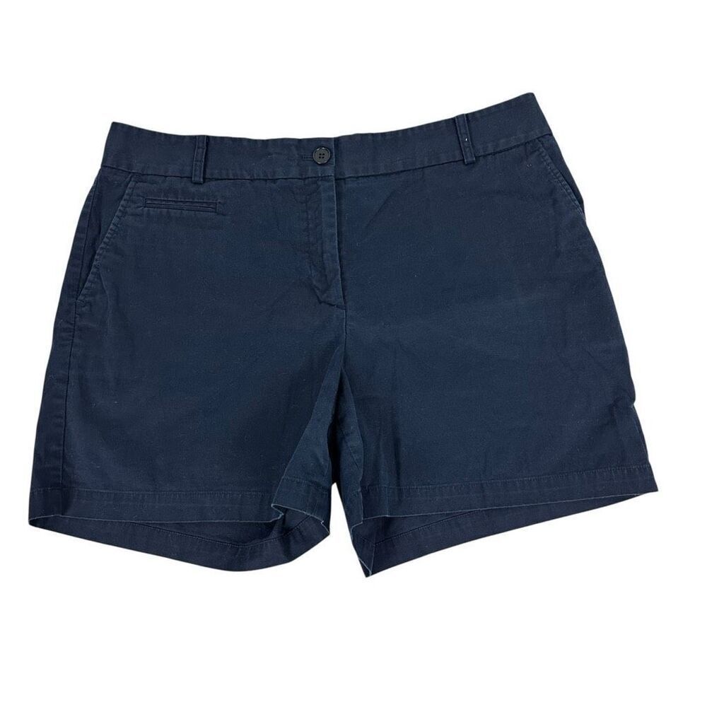 Talbots Navy chino shorts size 12